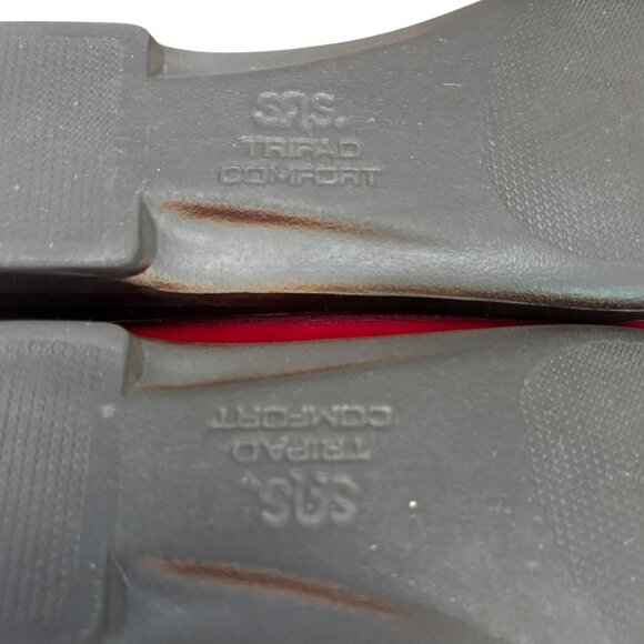 SAS Tripad Comfort Red Leather Penny Loafers Size 7 M Slip On Casual Shoes - Picture 10 of 12